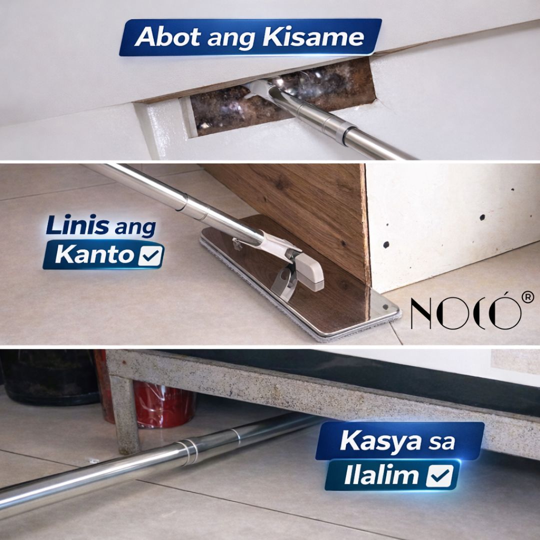 Noco Titan Stainless Steel Flat Mop - Separate Clean from Dirty Water
