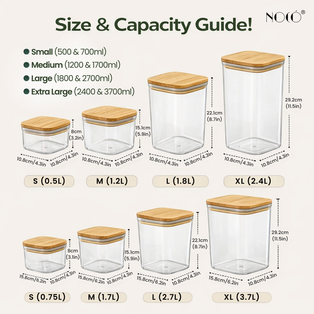 Bamboo Airtight Container Set | Noco