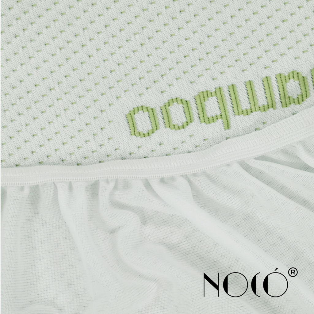 Noco® Ultra Bamboo Mattress Protector – Cooling and Waterproof for a Fresh, Comfy Sleep | Anti-Mites Bed Cover