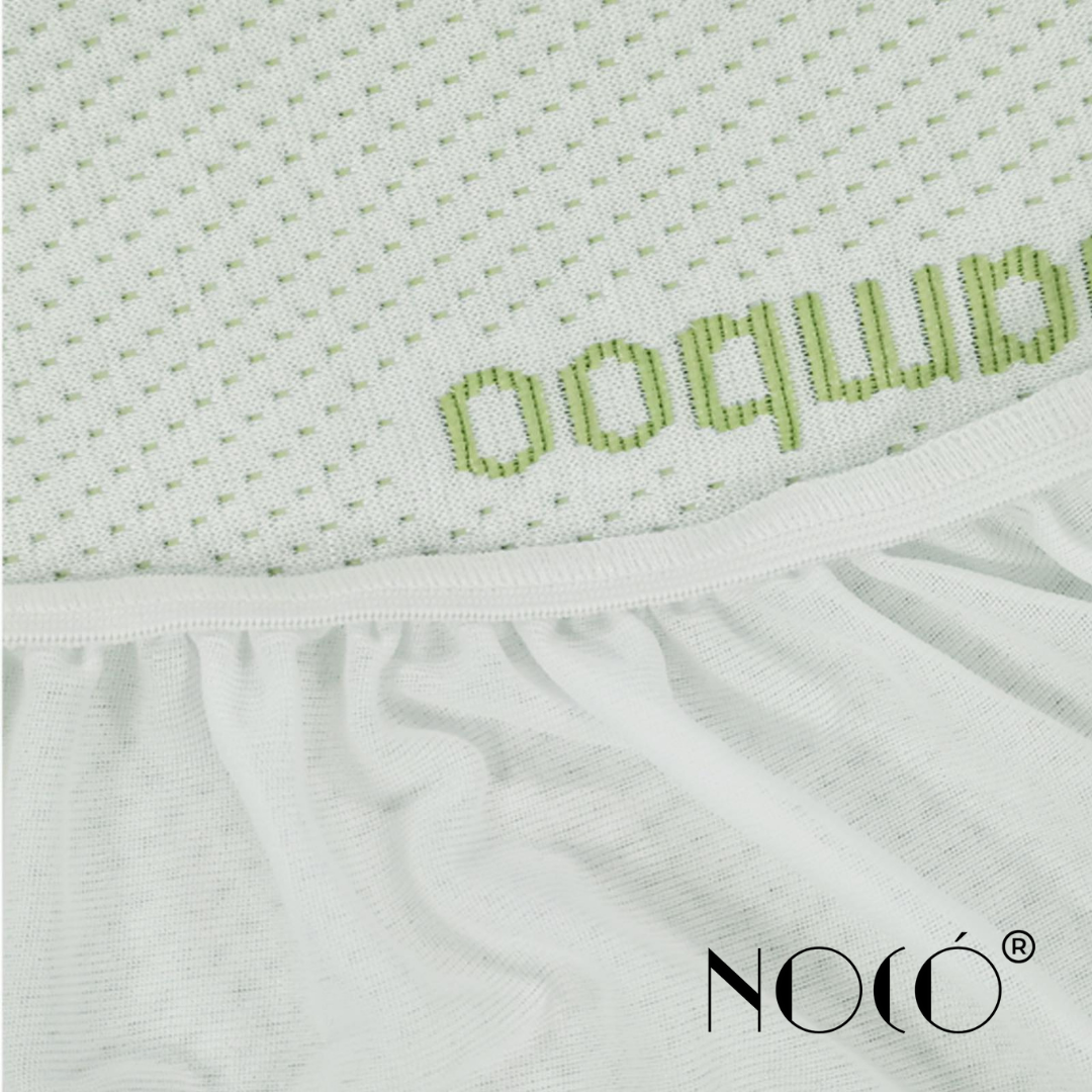 Noco® Ultra Bamboo Mattress Protector – Cooling and Waterproof for a Fresh, Comfy Sleep | Anti-Mites Bed Cover
