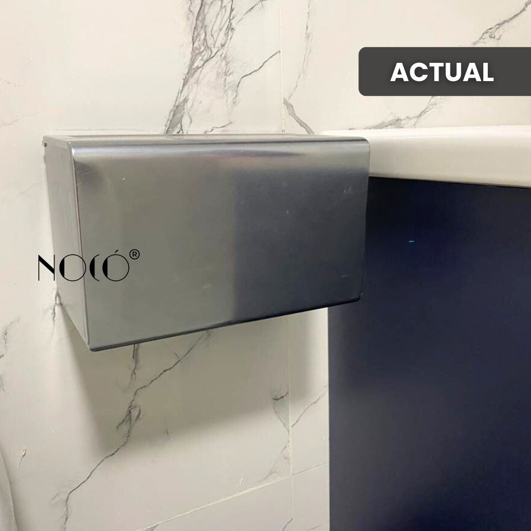 Prestigia Bathroom Luxe Accessory Tissue Box Aluminum