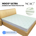 Noco® Ultra Bamboo Mattress Protector – Cooling and Waterproof for a Fresh, Comfy Sleep | Anti-Mites Bed Cover