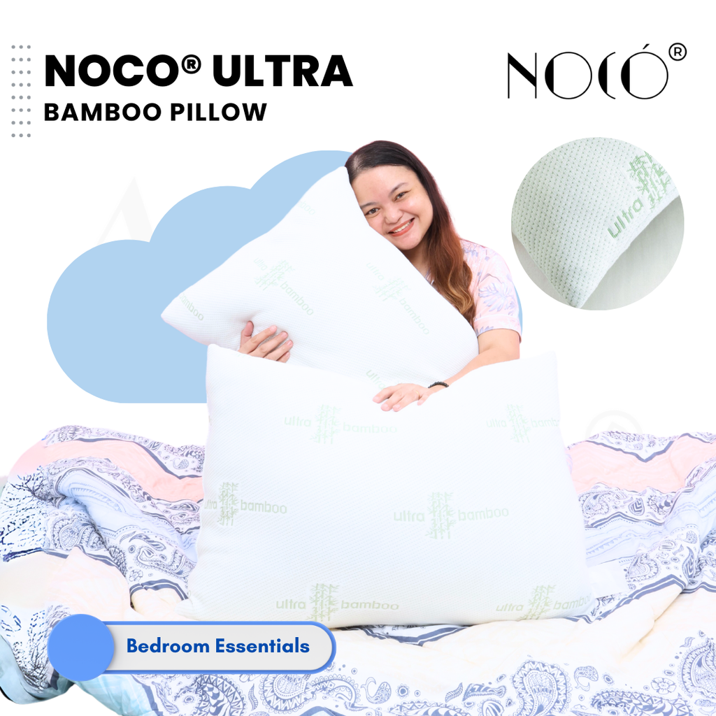 Noco Ultra Bamboo Pillow – Cooling, Breathable, Soft, Hypoallergenic
