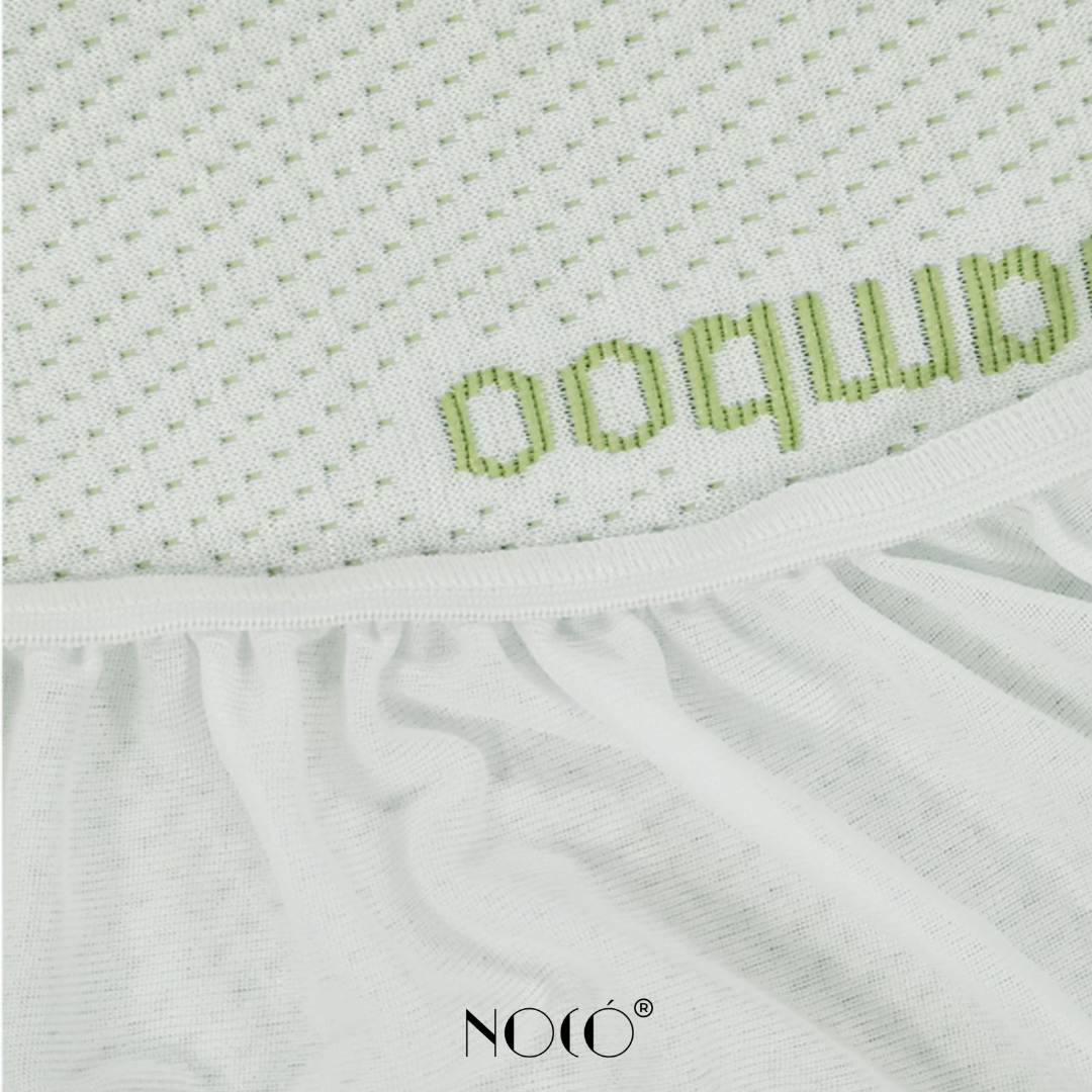 Noco Ultra Bamboo Mattress Protector – Cooling and Waterproof for a Fresh, Comfy Sleep | Anti-Mites Bed Cover