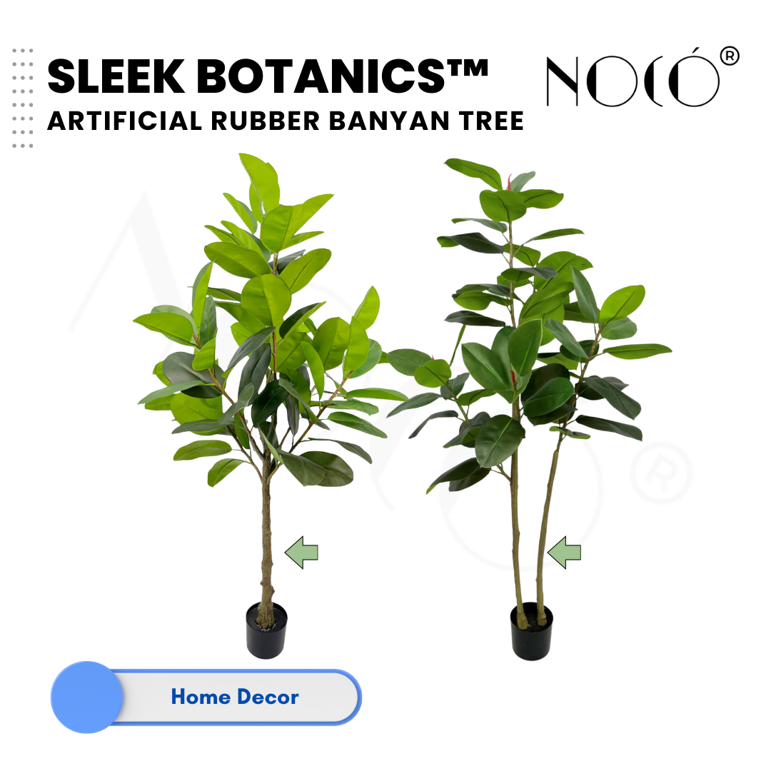SleekBotanics™ Artificial Rubber Banyan Tree