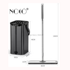 NOCO Titan Stainless Steel Flat Mop with Dual-Tank Cleaning System