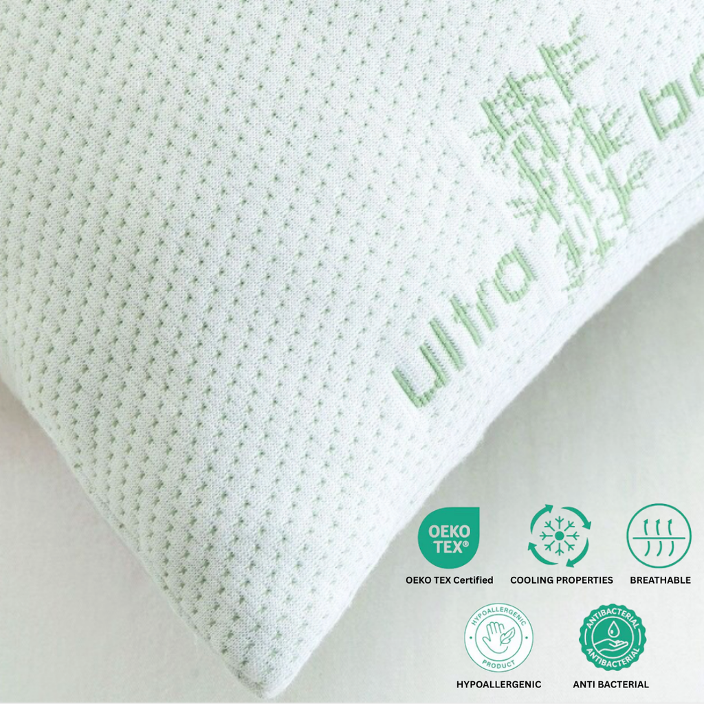 Noco Ultra Bamboo Pillow – Cooling, Breathable, Soft, Hypoallergenic