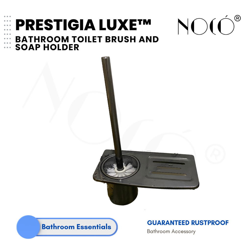 Prestigia Toilet Brush and Soap Holder Aluminum