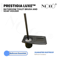 Prestigia Toilet Brush and Soap Holder Aluminum