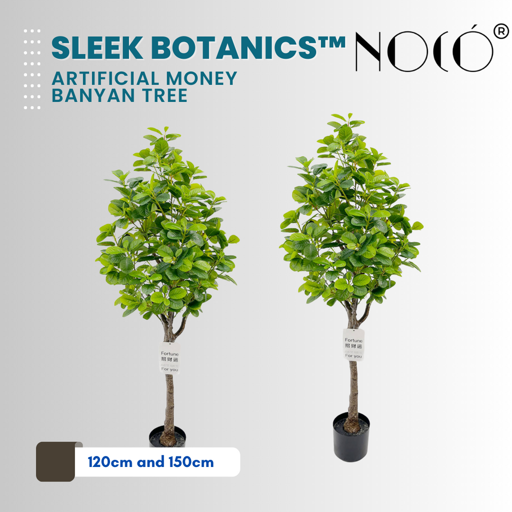 SleekBotanics™ Artificial Money Banyan Tree