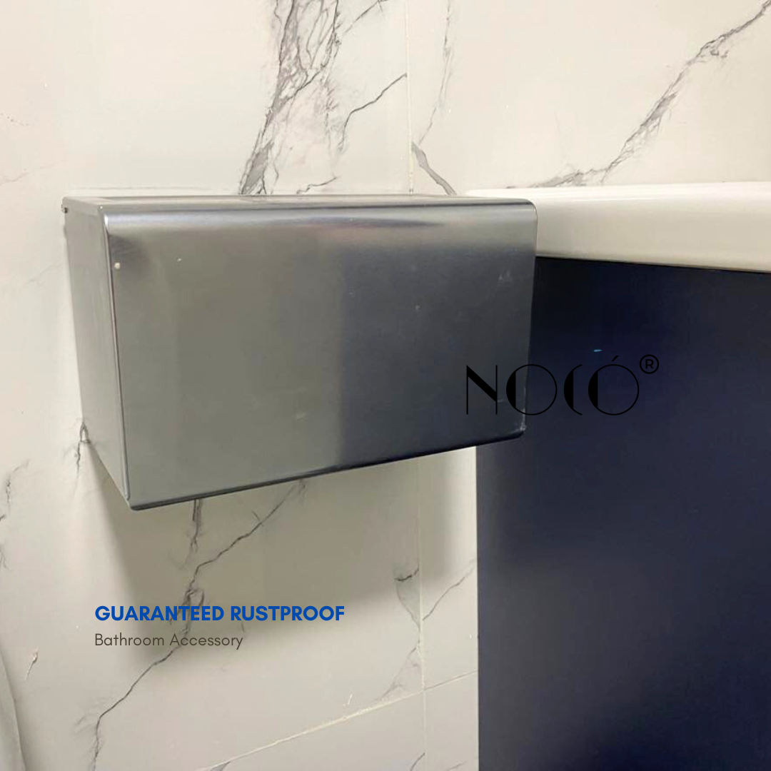 Prestigia Bathroom Luxe Accessory Tissue Box Aluminum