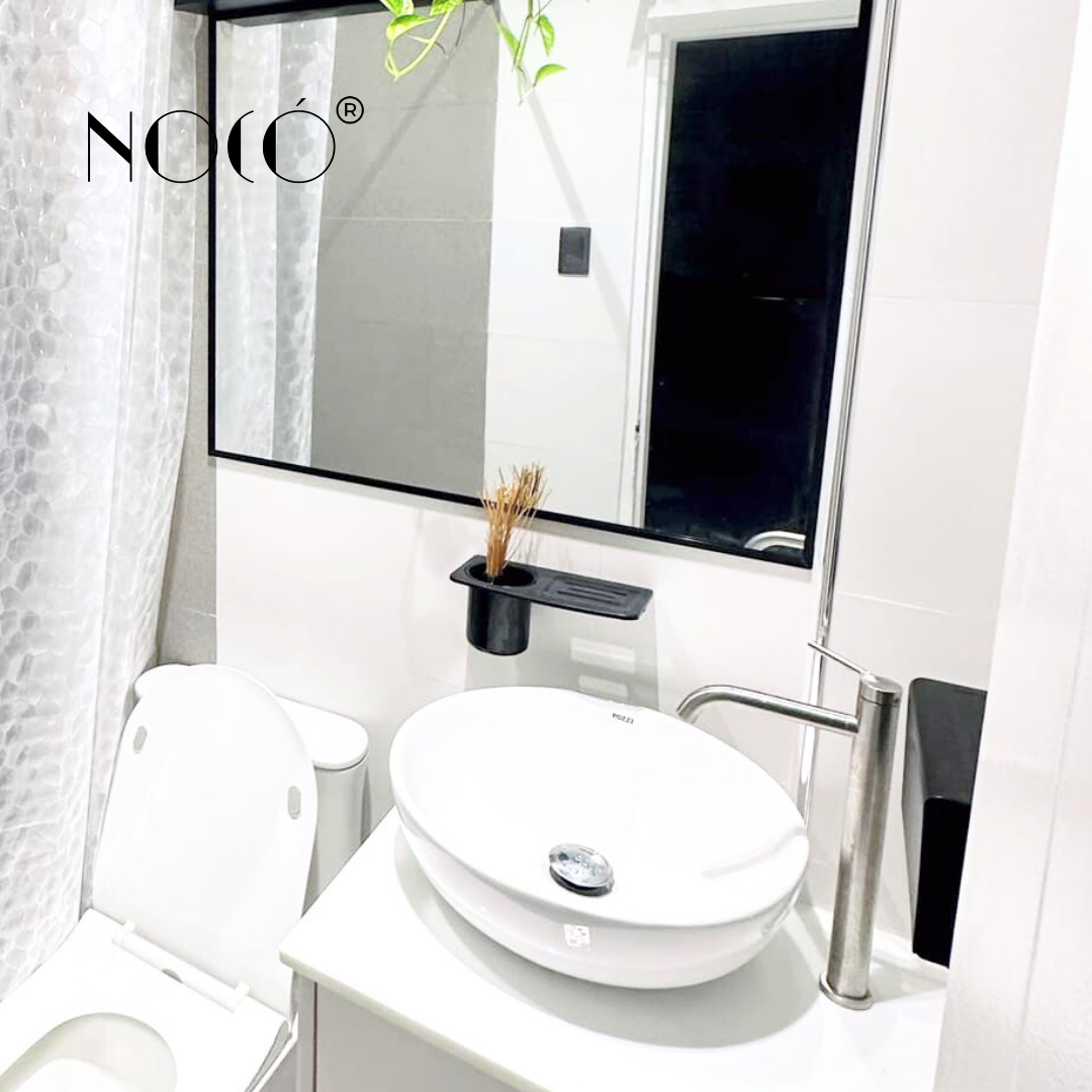 Prestigia Toilet Brush and Soap Holder Aluminum